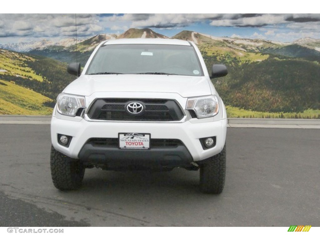 2014 Tacoma V6 TX Baja Series Double Cab 4x4 - Super White / Graphite photo #2