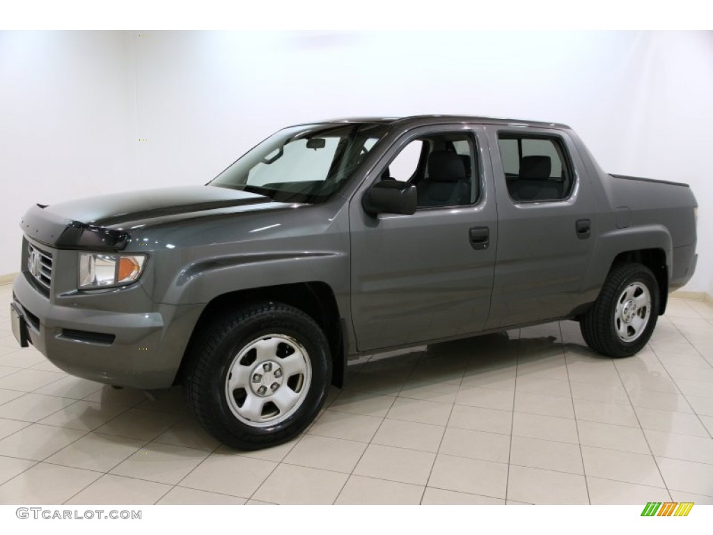 2008 Ridgeline RT - Nimbus Gray Metallic / Gray photo #3