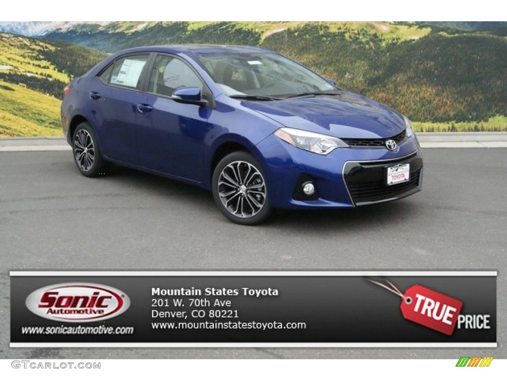 2014 Corolla S - Blue Crush Metallic / Steel Blue photo #1