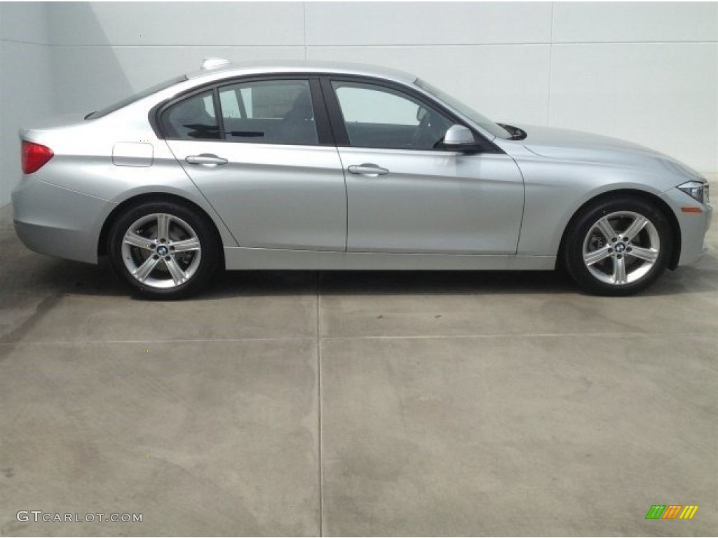 2014 3 Series 328i Sedan - Glacier Silver Metallic / Black photo #2
