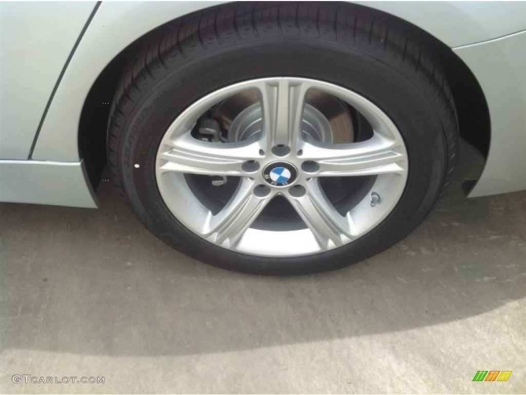 2014 3 Series 328i Sedan - Glacier Silver Metallic / Black photo #4