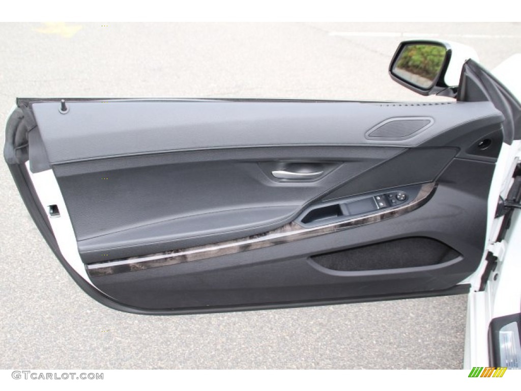 2014 BMW 6 Series 640i xDrive Coupe Black Door Panel Photo #93232226