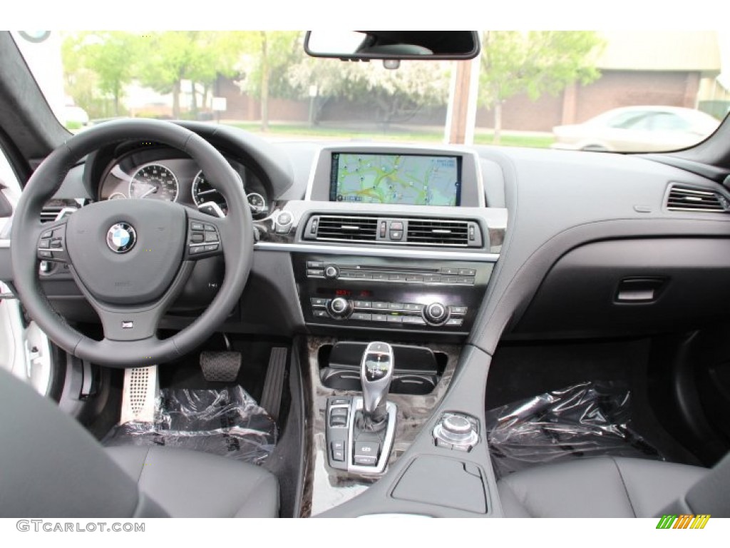2014 BMW 6 Series 640i xDrive Coupe Black Dashboard Photo #93232304