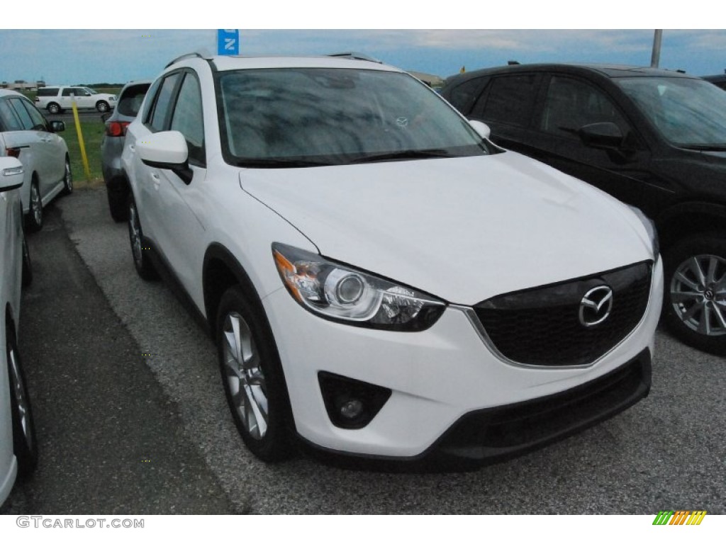 Crystal White Pearl Mica 2015 Mazda CX-5 Grand Touring Exterior Photo #93232361