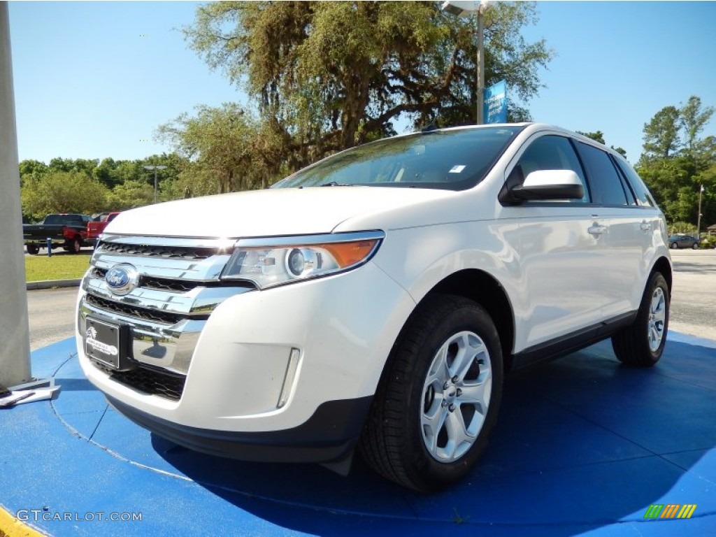 2012 Edge SEL - White Platinum Metallic Tri-Coat / Medium Light Stone photo #1