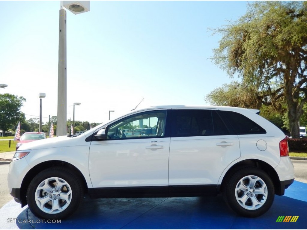 2012 Edge SEL - White Platinum Metallic Tri-Coat / Medium Light Stone photo #2