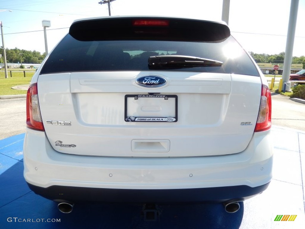 2012 Edge SEL - White Platinum Metallic Tri-Coat / Medium Light Stone photo #4
