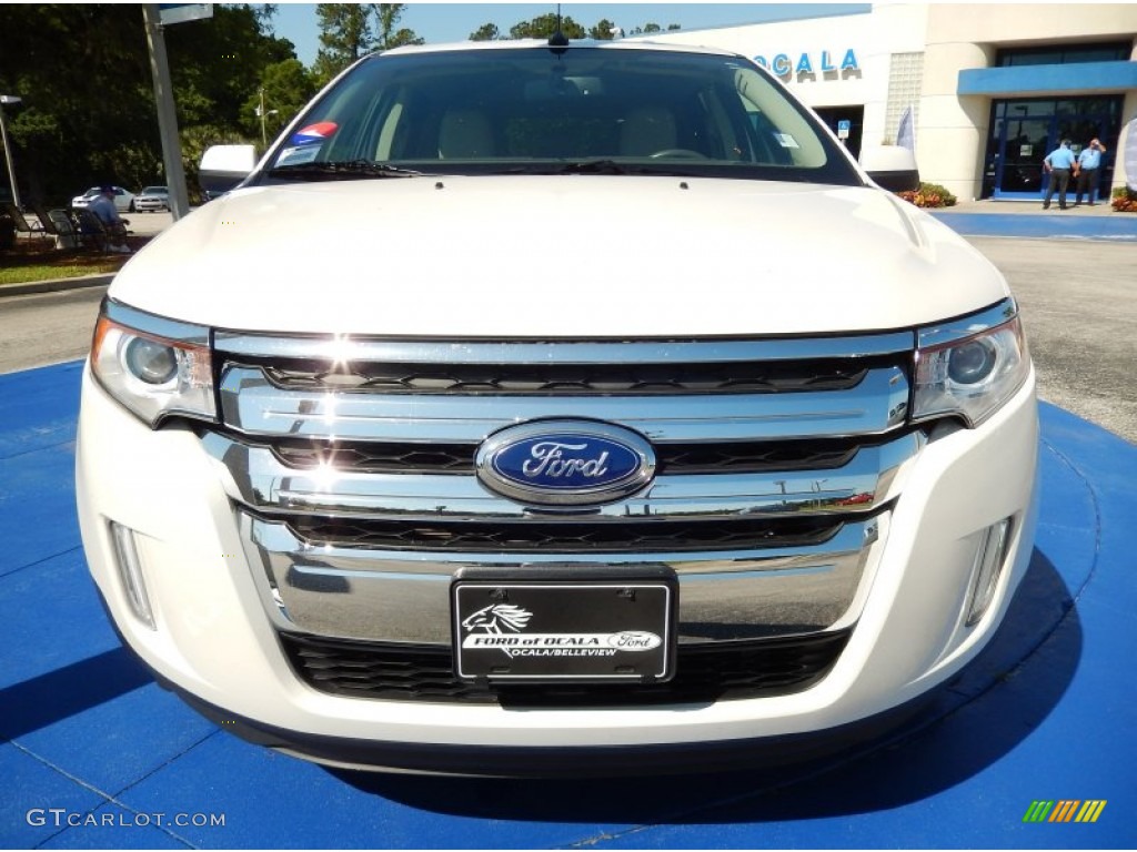 2012 Edge SEL - White Platinum Metallic Tri-Coat / Medium Light Stone photo #8