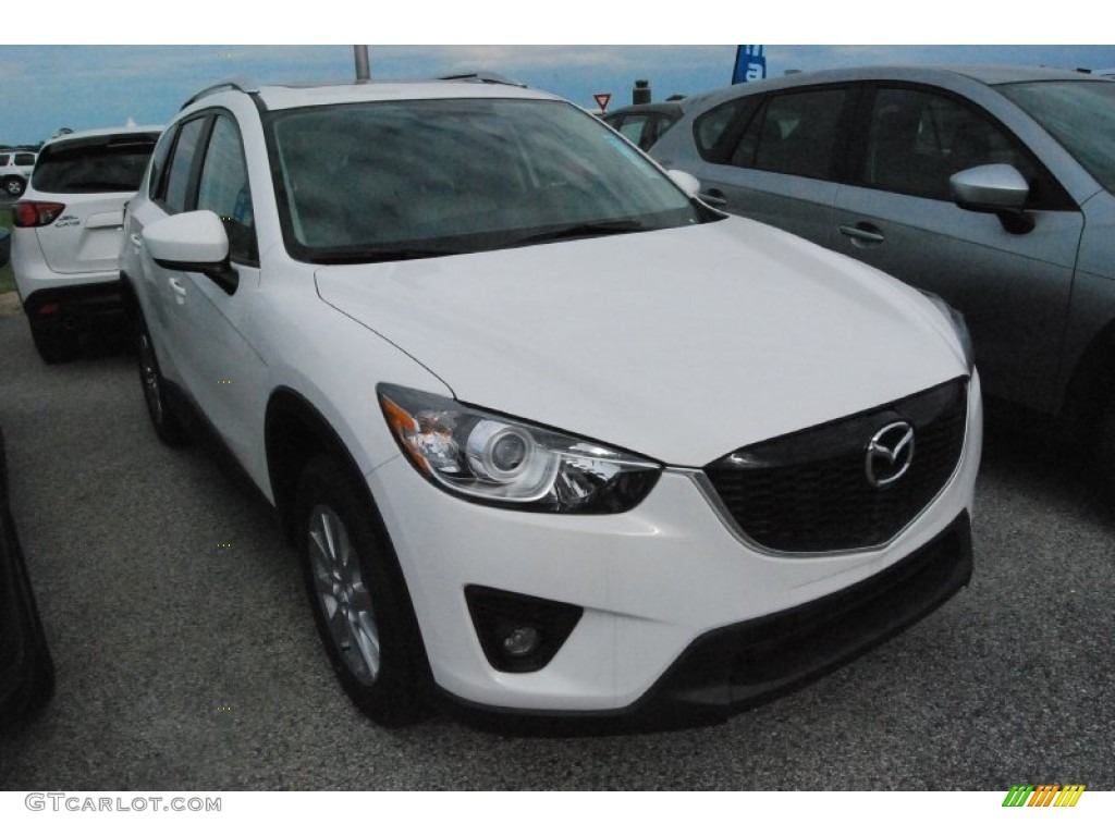 2014 CX-5 Touring - Crystal White Pearl Mica / Sand photo #5