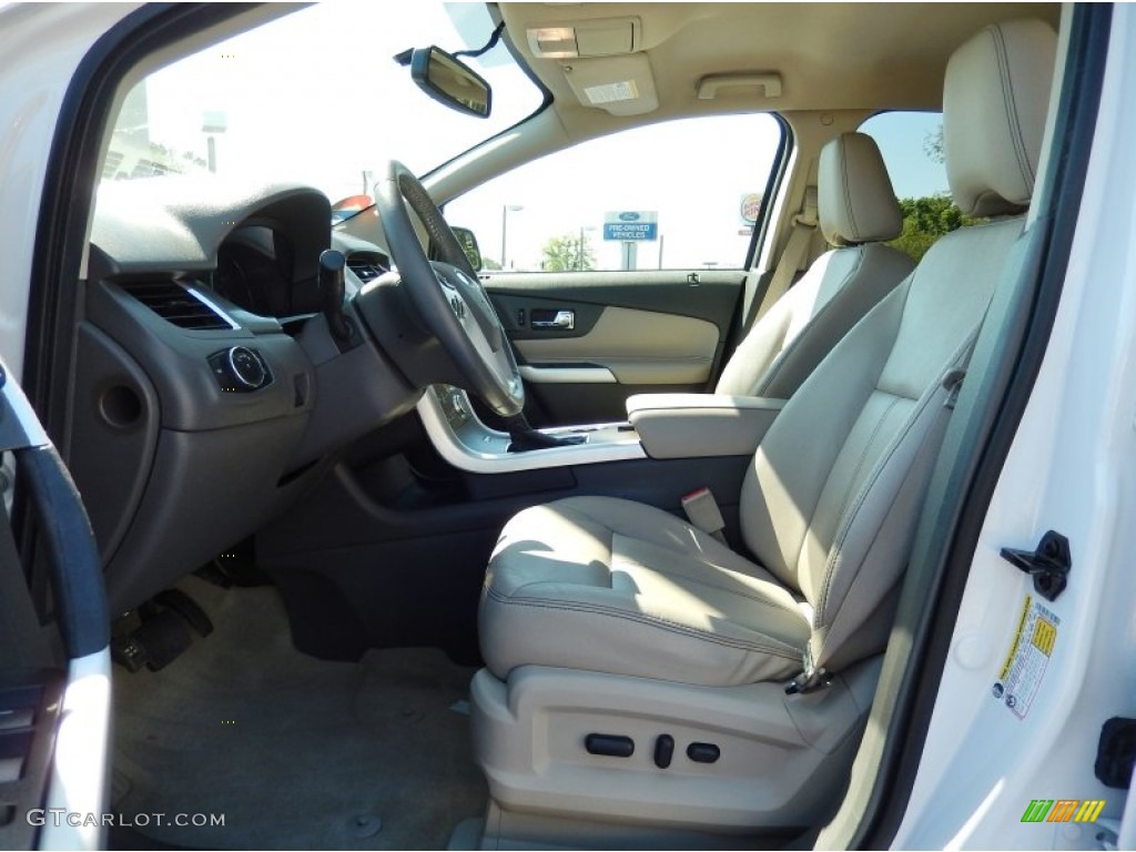 2012 Edge SEL - White Platinum Metallic Tri-Coat / Medium Light Stone photo #13