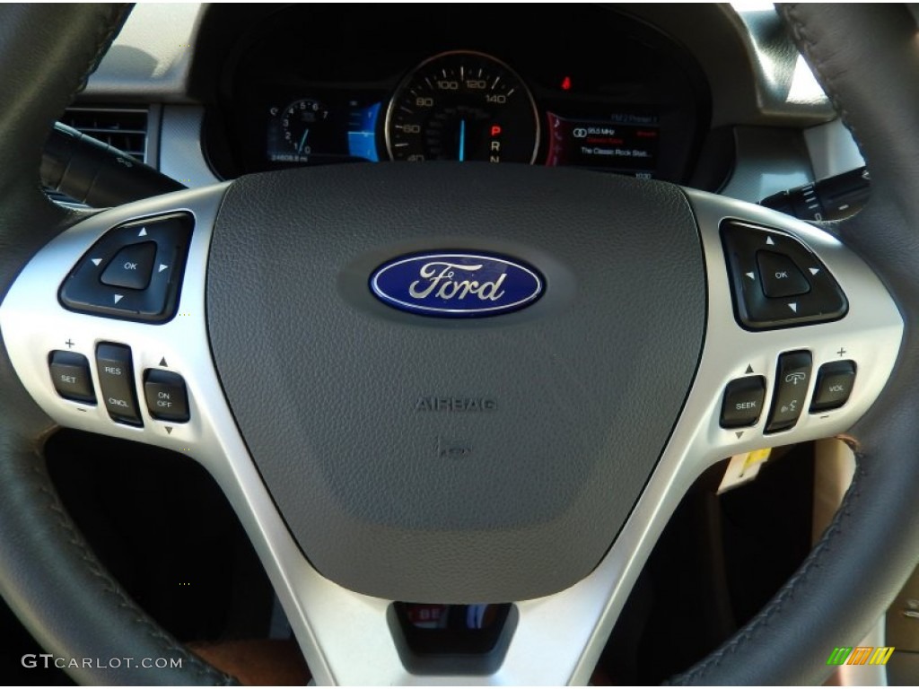 2012 Edge SEL - White Platinum Metallic Tri-Coat / Medium Light Stone photo #25