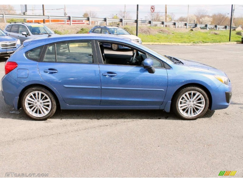 Quartz Blue Pearl 2014 Subaru Impreza 2.0i Premium 5 Door Exterior Photo #93233396
