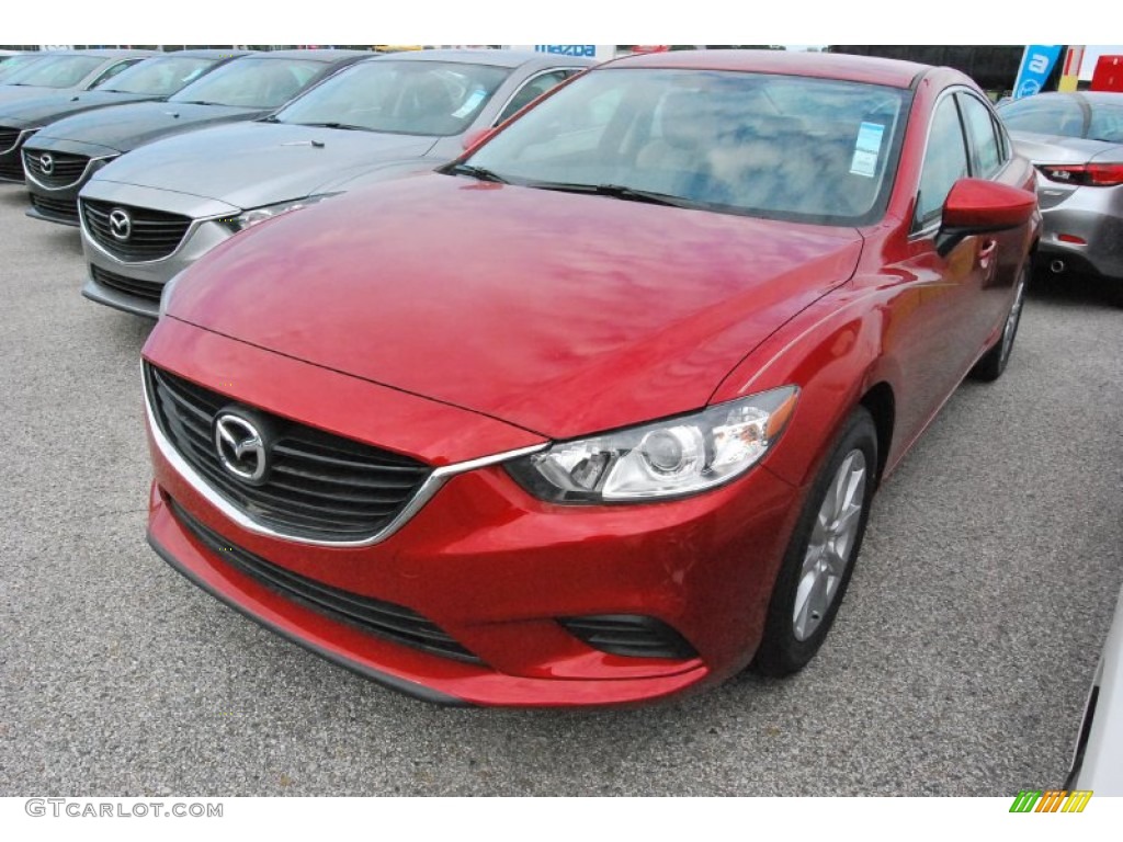 2015 Mazda6 Sport - Soul Red Metallic / Sand photo #1