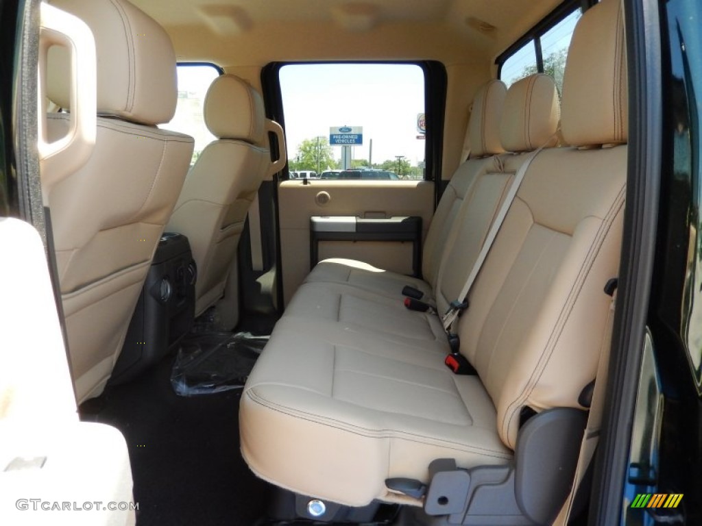 2015 Ford F350 Super Duty Lariat Crew Cab 4x4 Rear Seat Photo #93235313