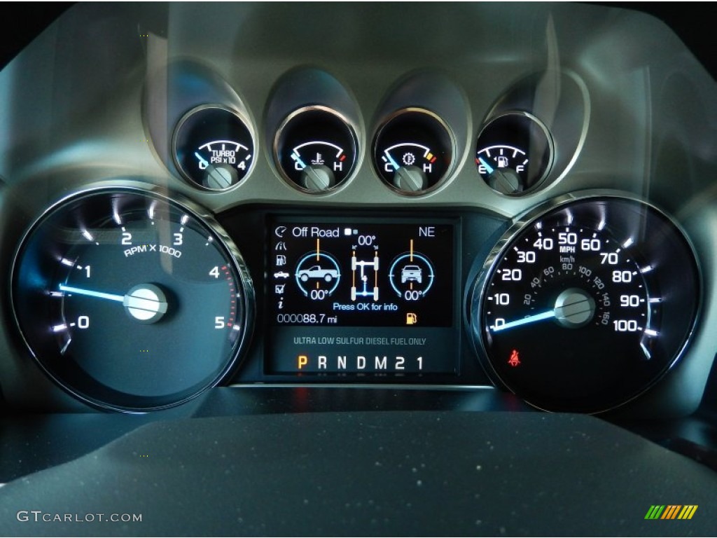 2015 Ford F350 Super Duty Lariat Crew Cab 4x4 Gauges Photo #93235358