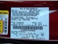 RR: Ruby Red 2014 Ford Fusion S Color Code