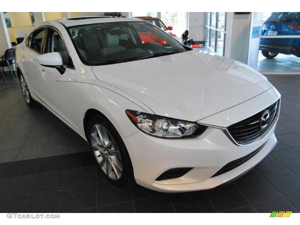 Snowflake White Pearl 2015 Mazda Mazda6 Touring Exterior Photo #93236246