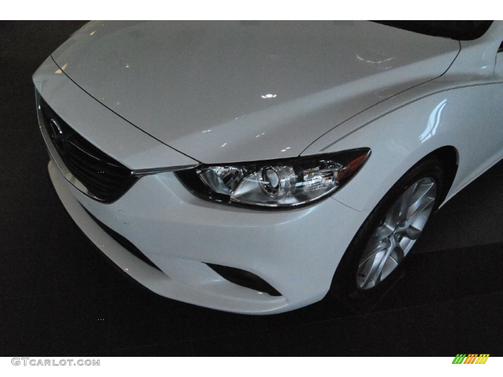 2015 Mazda6 Touring - Snowflake White Pearl / Sand photo #6