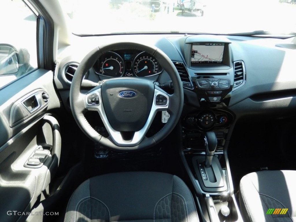 2014 Fiesta SE Hatchback - Storm Gray / Charcoal Black photo #9