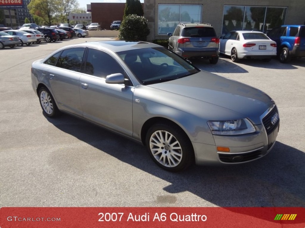 2007 A6 3.2 quattro Sedan - Quartz Grey Metallic / Ebony photo #1