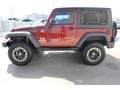 2007 Red Rock Crystal Pearl Jeep Wrangler X 4x4  photo #6