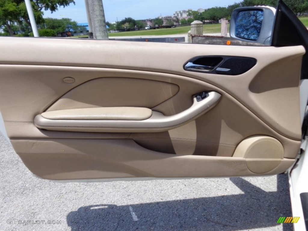 2001 BMW 3 Series 330i Convertible Sand Door Panel Photo #93239978