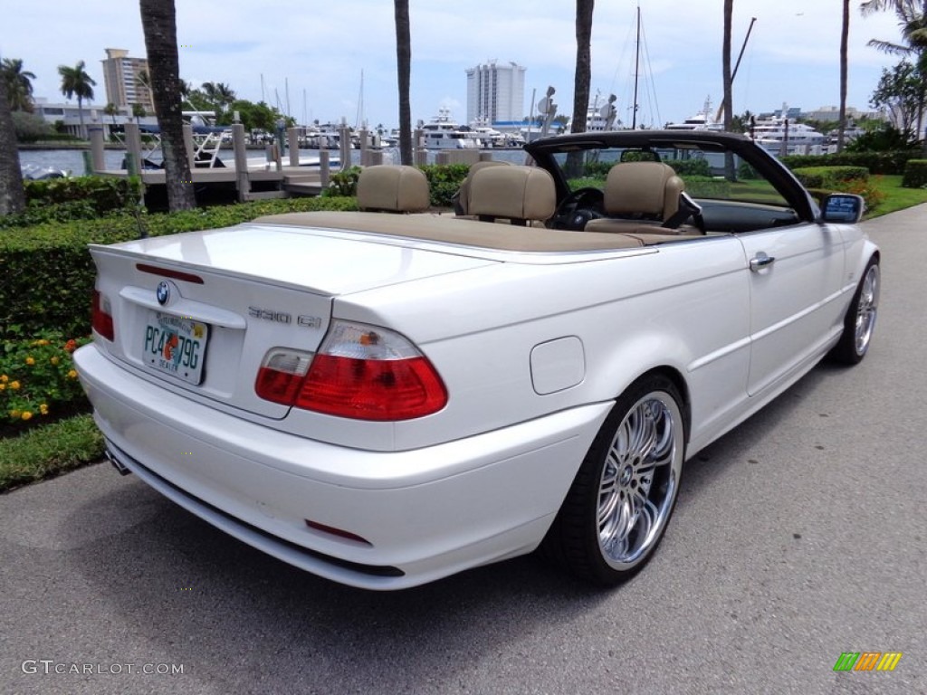 2001 3 Series 330i Convertible - Alpine White / Sand photo #13