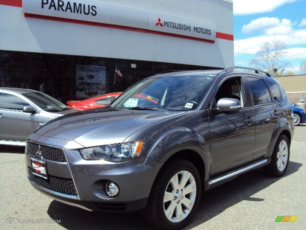 2012 Outlander SE AWD - Graphite Gray Metallic / Black photo #3