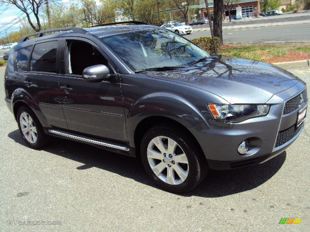 2012 Outlander SE AWD - Graphite Gray Metallic / Black photo #7