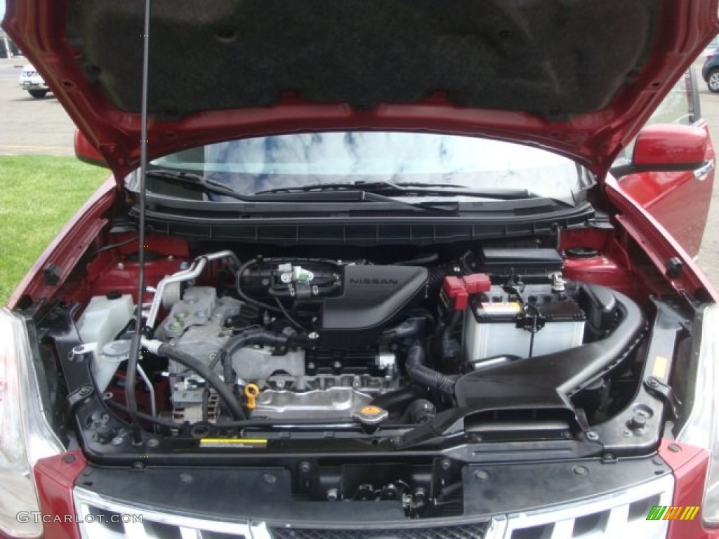 2011 Rogue SV AWD - Cayenne Red / Black photo #27