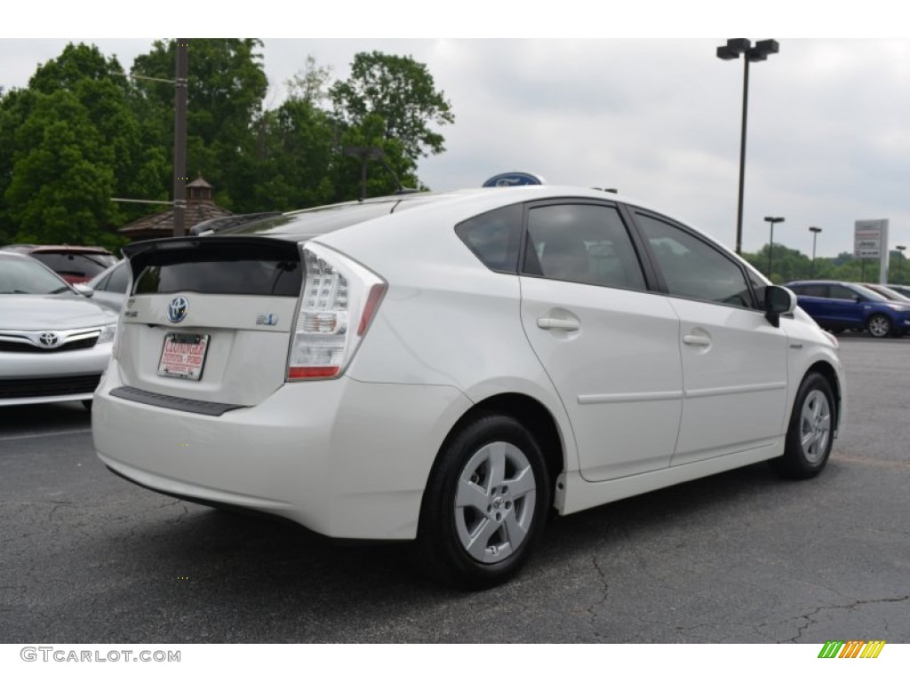 2010 Prius Hybrid V - Blizzard White Pearl / Bisque photo #4