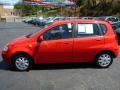 2005 Victory Red Chevrolet Aveo LT Hatchback  photo #2