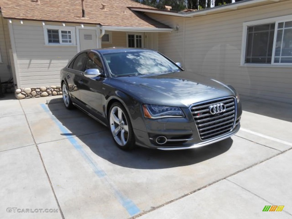 Daytona Gray Pearl 2013 Audi S8 4.0 TFSI quattro Sedan Exterior Photo #93249101