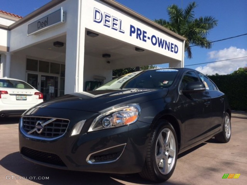 2012 S60 T5 - Saville Grey Metallic / Soft Beige photo #1