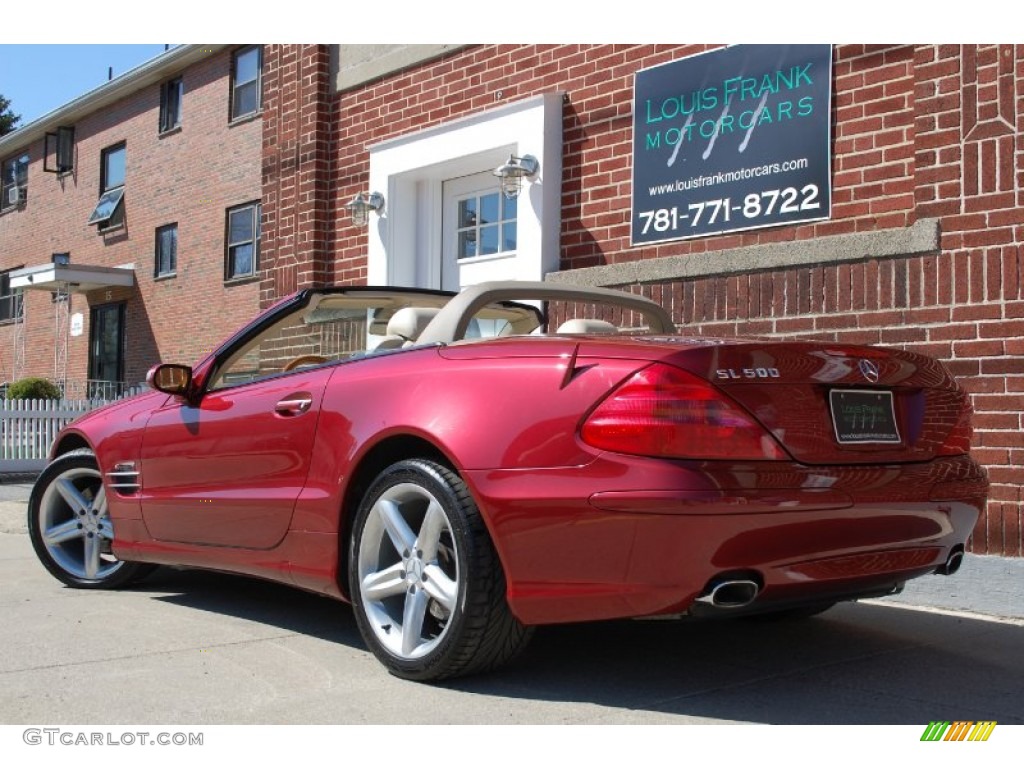2004 SL 500 Roadster - Firemist Red Metallic / Stone photo #3