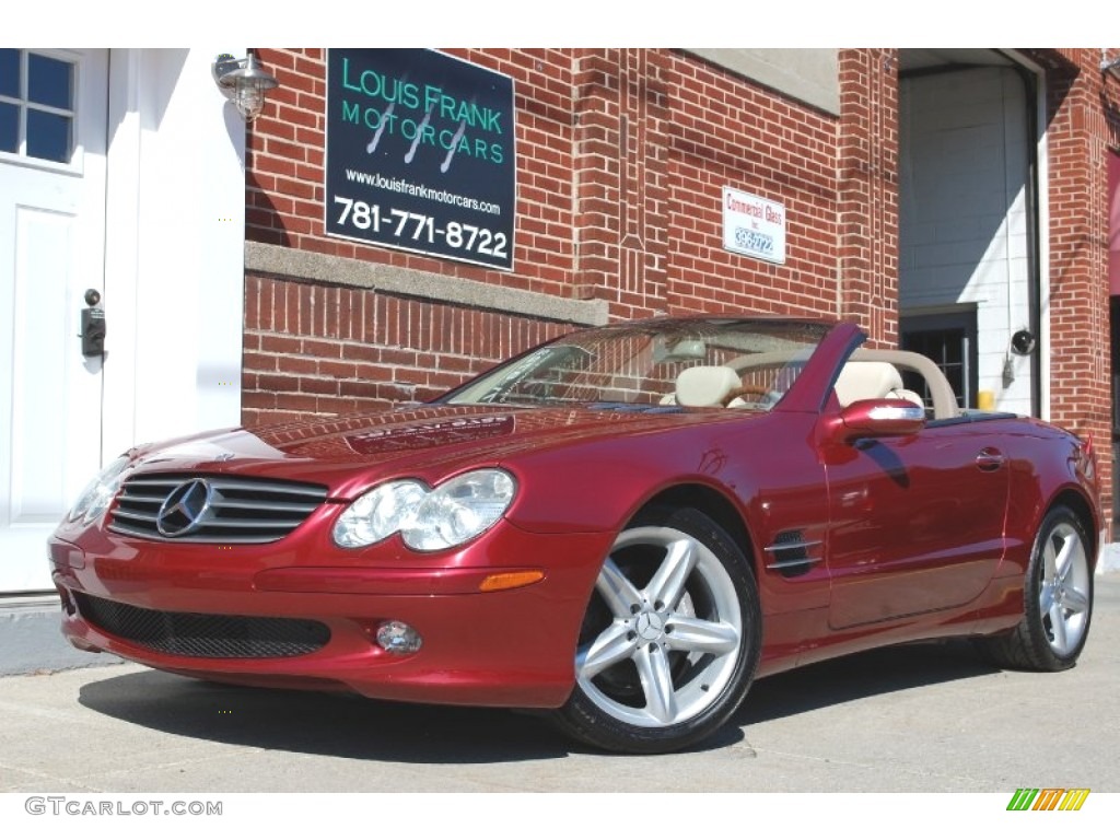 2004 SL 500 Roadster - Firemist Red Metallic / Stone photo #4