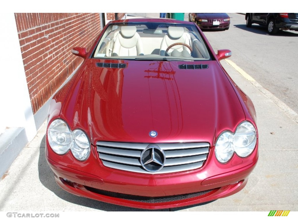 2004 SL 500 Roadster - Firemist Red Metallic / Stone photo #7
