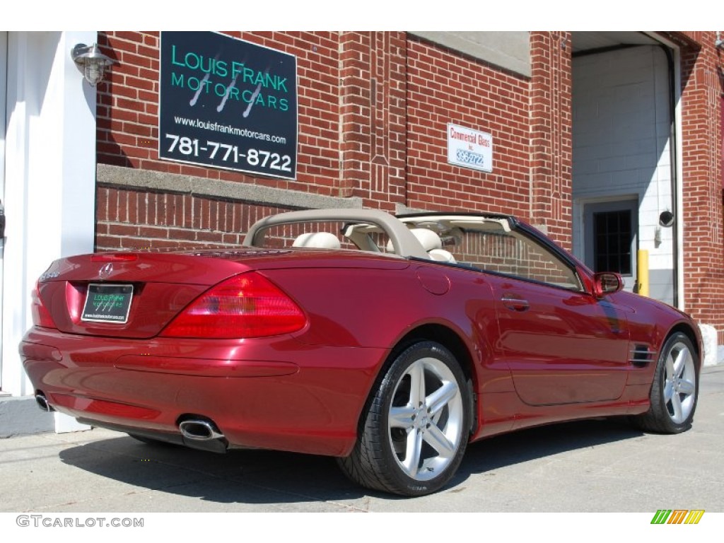 2004 SL 500 Roadster - Firemist Red Metallic / Stone photo #12