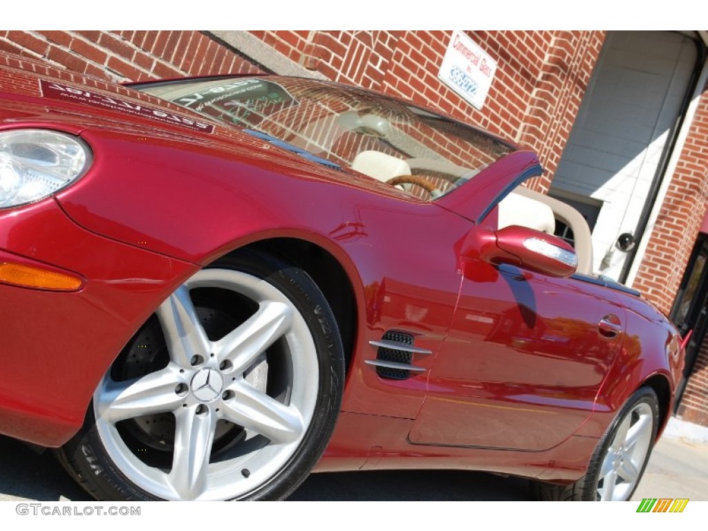 2004 SL 500 Roadster - Firemist Red Metallic / Stone photo #13