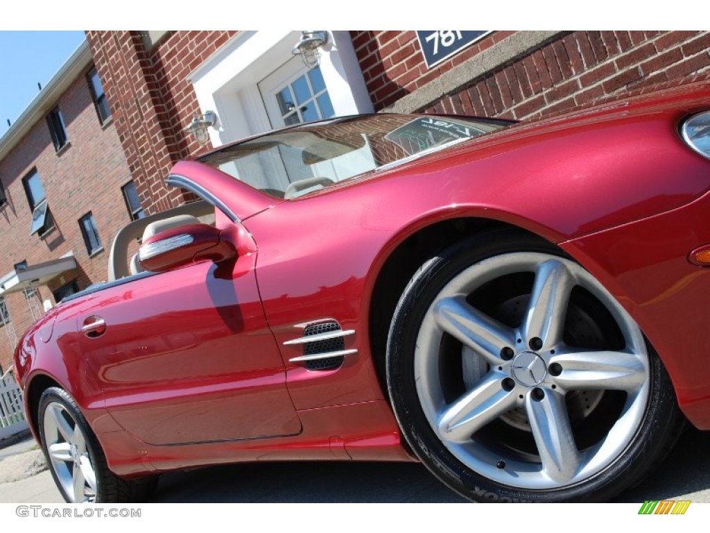 2004 SL 500 Roadster - Firemist Red Metallic / Stone photo #14