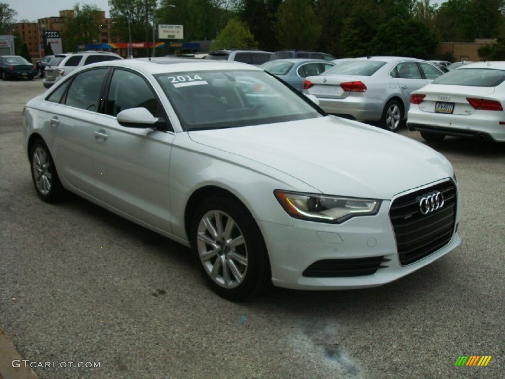Glacier White Metallic 2014 Audi A6 2.0T quattro Sedan Exterior Photo #93252950