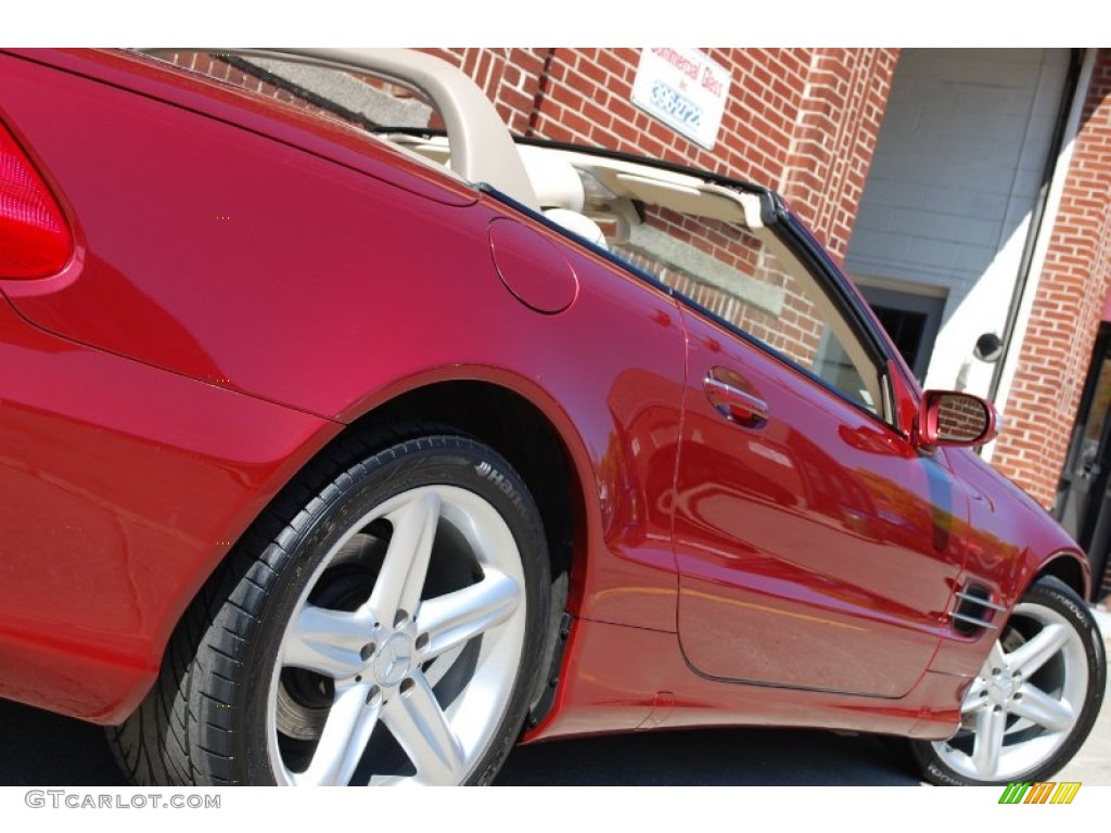 2004 SL 500 Roadster - Firemist Red Metallic / Stone photo #16