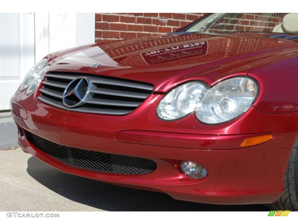 2004 SL 500 Roadster - Firemist Red Metallic / Stone photo #17