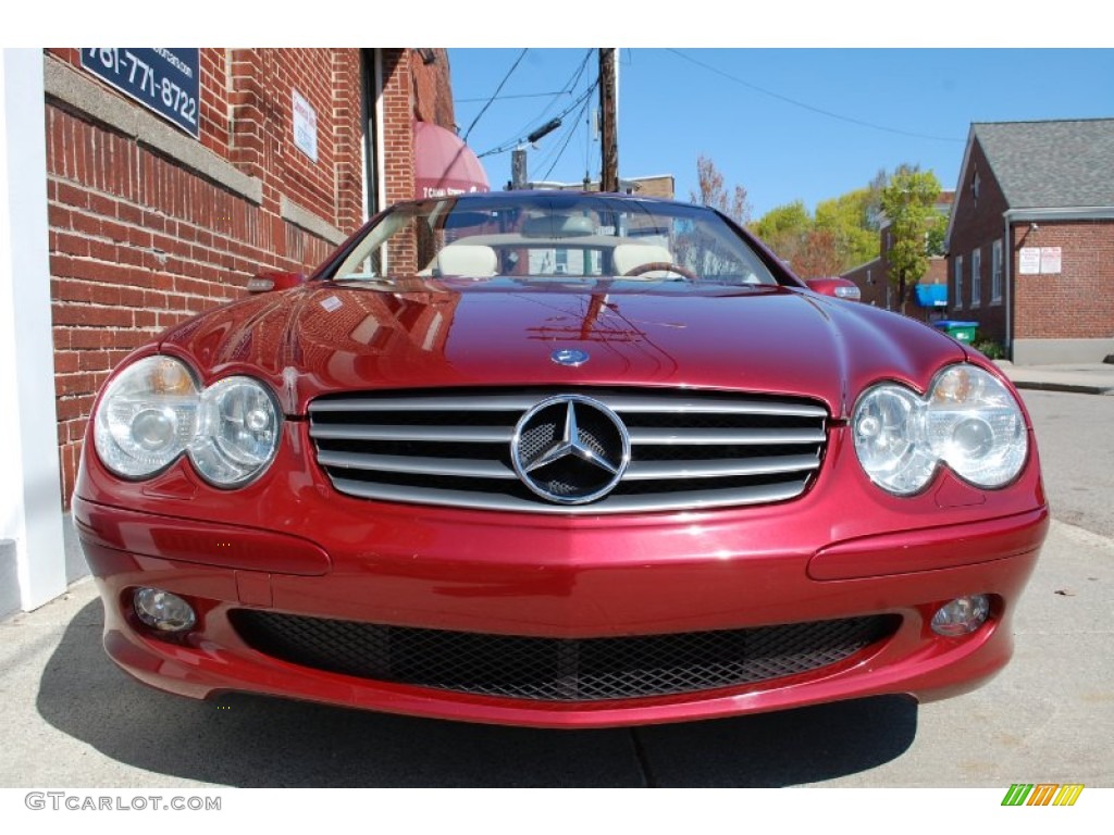 2004 SL 500 Roadster - Firemist Red Metallic / Stone photo #18