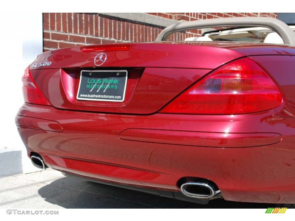 2004 SL 500 Roadster - Firemist Red Metallic / Stone photo #20