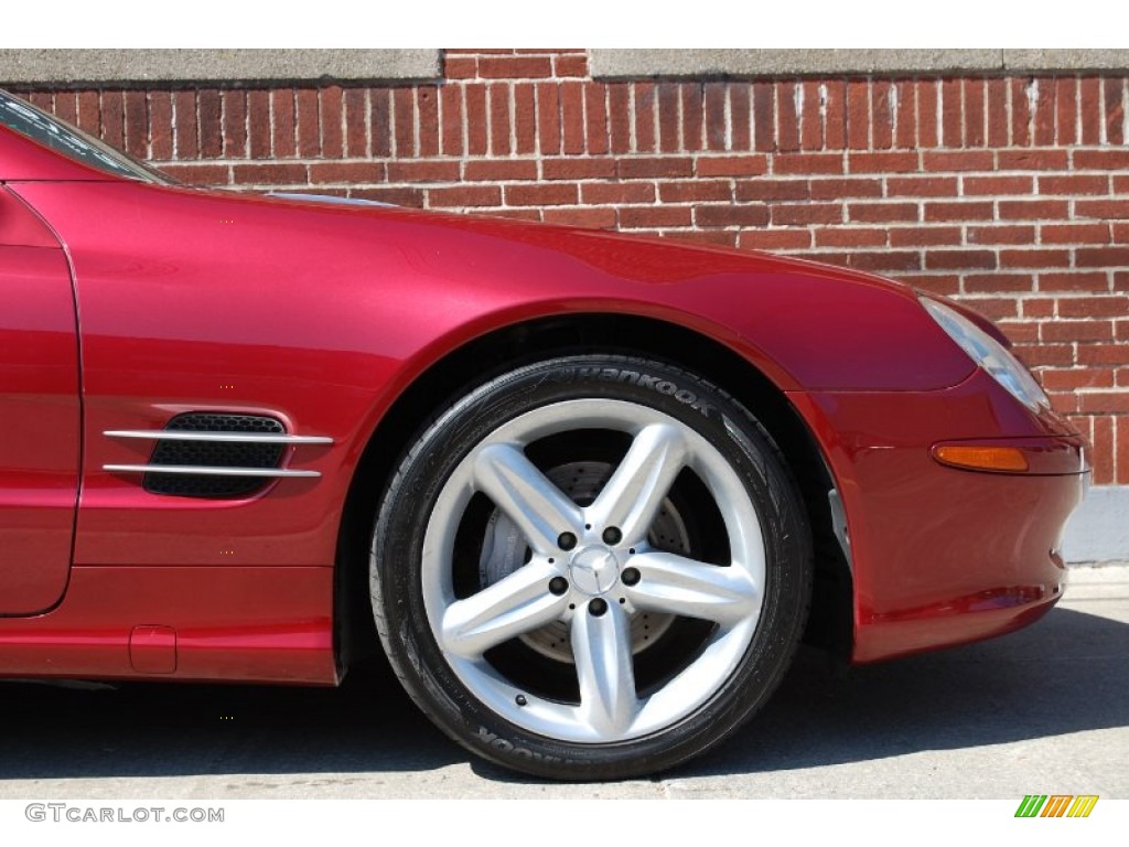2004 SL 500 Roadster - Firemist Red Metallic / Stone photo #24
