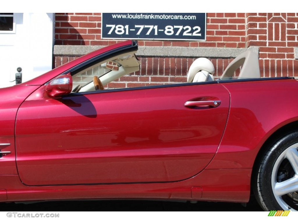 2004 SL 500 Roadster - Firemist Red Metallic / Stone photo #25