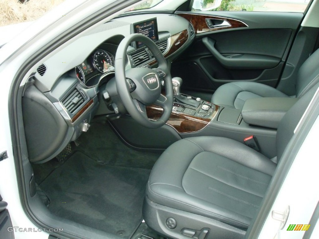 Black Interior 2014 Audi A6 2.0T quattro Sedan Photo #93253190
