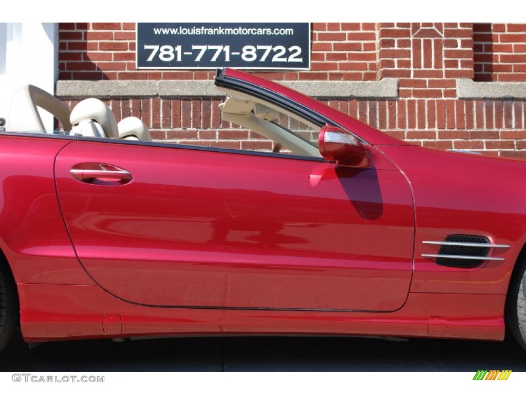 2004 SL 500 Roadster - Firemist Red Metallic / Stone photo #26