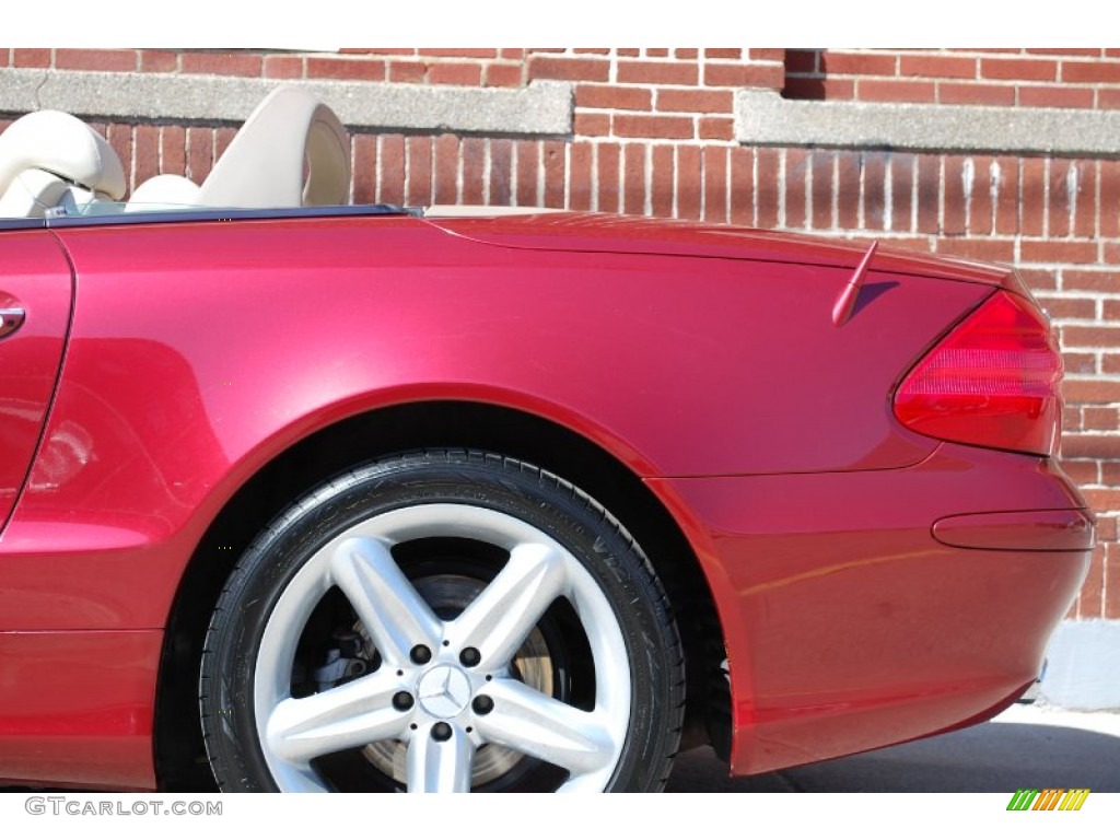 2004 SL 500 Roadster - Firemist Red Metallic / Stone photo #27